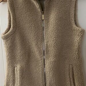 Calvin Klein Beige Sherpa Vest
